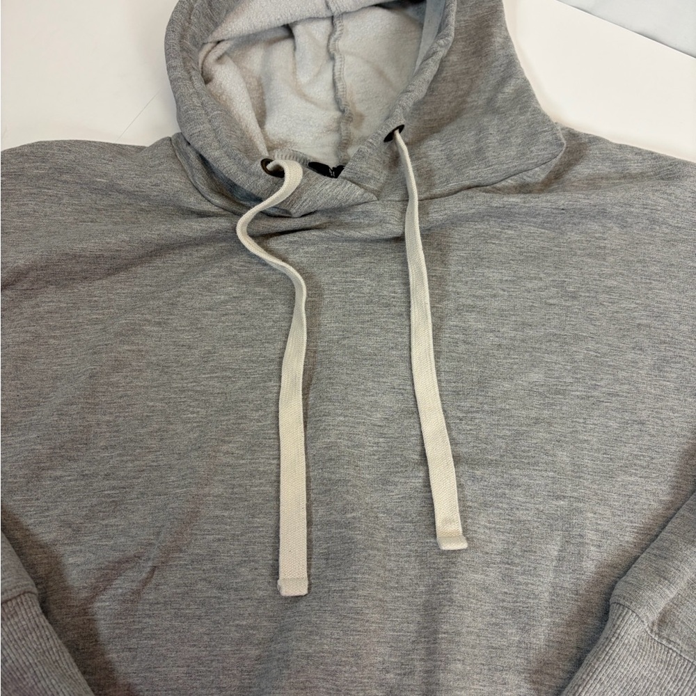Buffalo David Bitton Gray Pullover Hoodie Fleece Lined Size Small - Picture 3 of 5